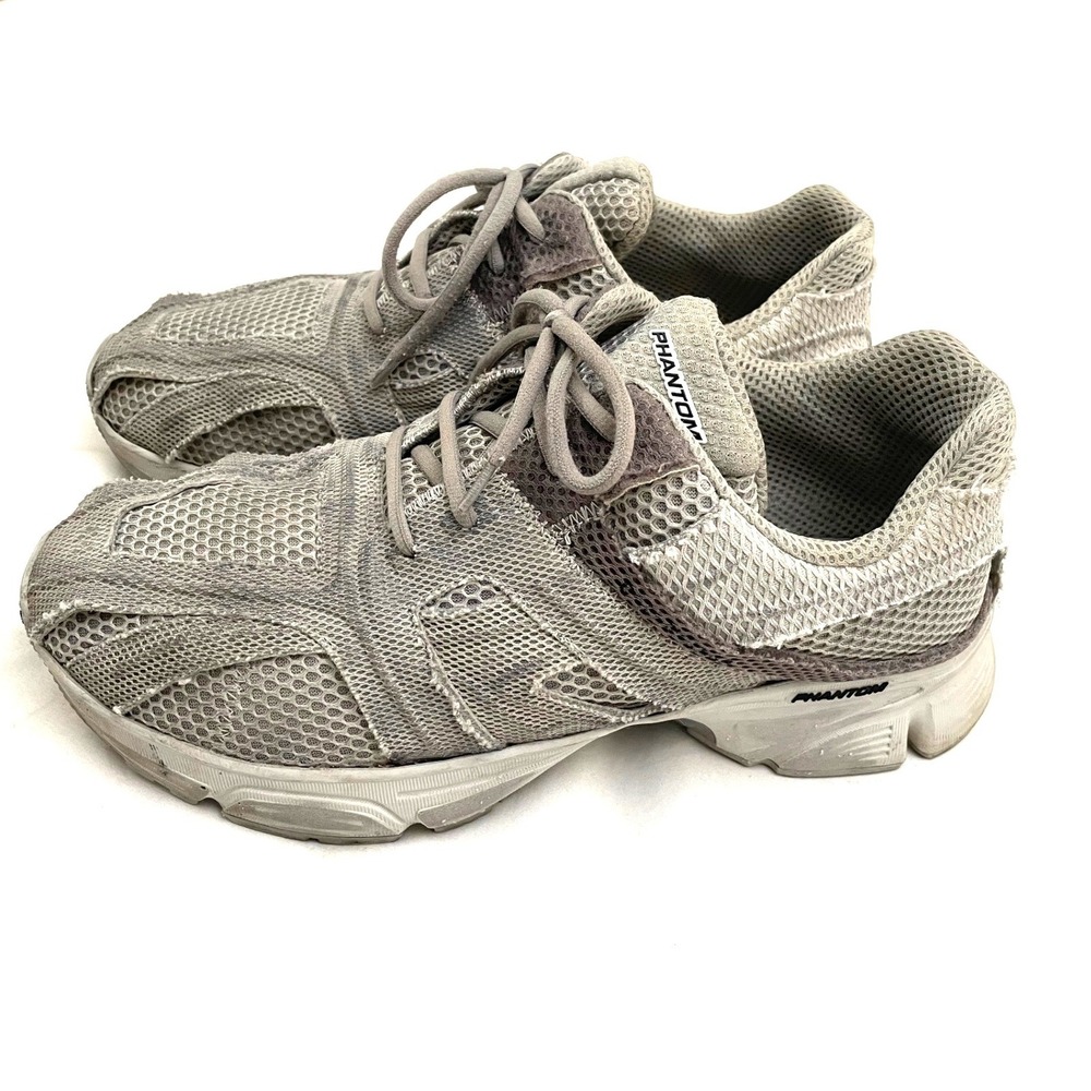 Balenciaga Phantom Sneakers Mens Size 11 Gray Low Top Mesh Shoes Made in Italy